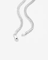 55cm (22") 4.3mm Width Curb Chain in Sterling Silver