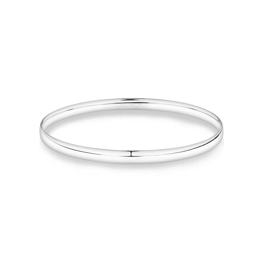 5.7mm Solid Round Bangle in Sterling Silver