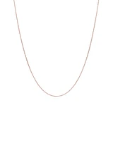 45cm (18") 1mm-1.5mm Width Solid Belcher Chain in 10kt Rose Gold