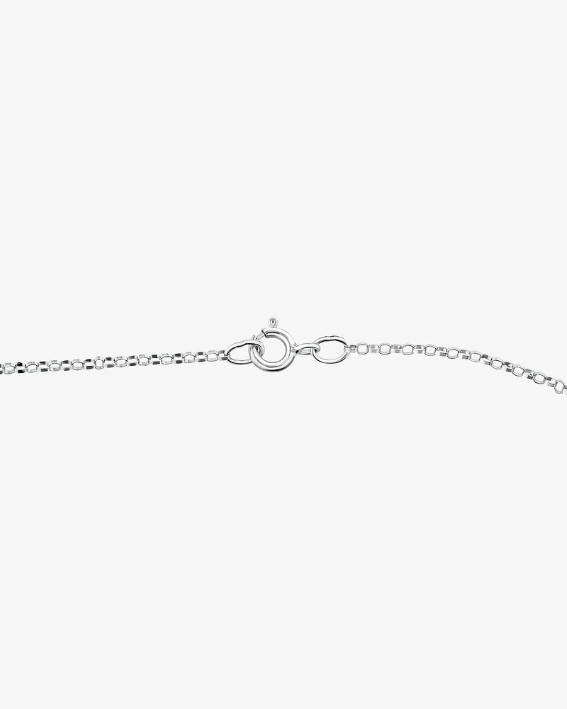 A' Initial necklace with 0.10 Carat TW of Diamonds in 10kt White Gold