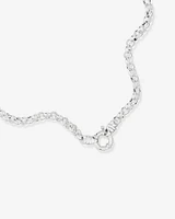 Chaîne belcher en argent sterling de 45 cm, largeur de 6,5 à 7 mm