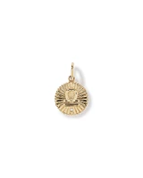 Diamond Accent Aries Zodiac Pendant in 10kt Yellow Gold