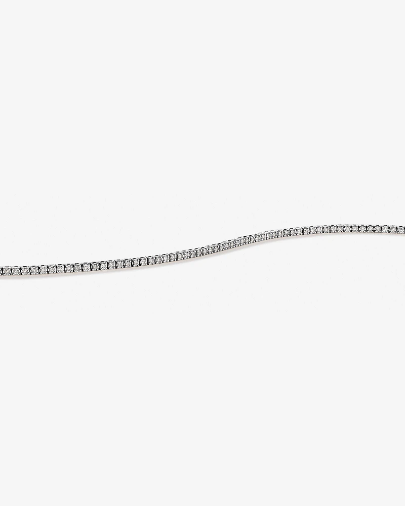 0.82 Carat TW Diamond Tennis Bracelet in 10kt White Gold