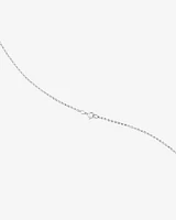 A' Initial necklace with 0.10 Carat TW of Diamonds in 10kt White Gold