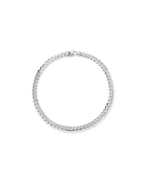 11.3mm Curb Chain in Sterling Silver