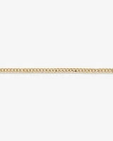 19cm (7.5”) Hollow Miami Curb Bracelet in 10kt Yellow Gold