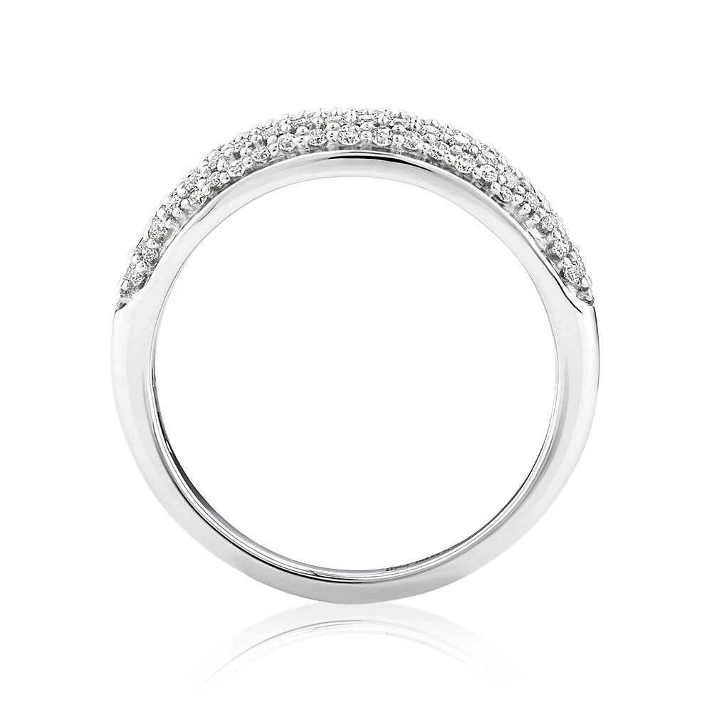 Pave Ring with 0.50 Carat TW of Diamonds in 10kt White Gold