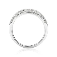 Pave Ring with 0.50 Carat TW of Diamonds in 10kt White Gold