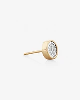 Single Solitaire Stud Earring with 0.30 Carat TW of Diamonds In 10kt Yellow Gold