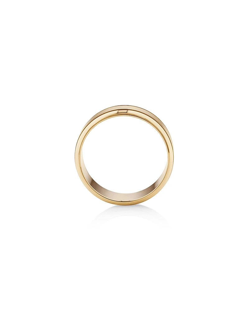 Men's Wedding Band in 10kt Yellow Gold