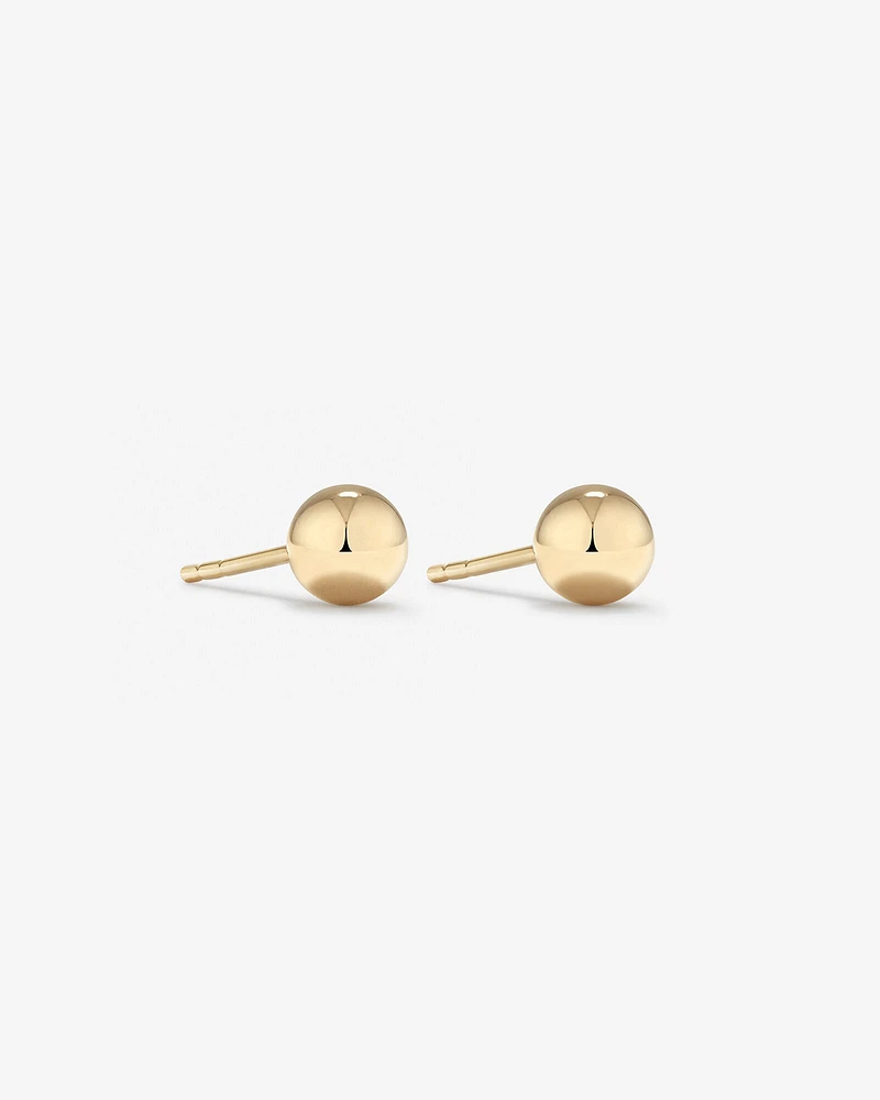 5mm Ball Stud Earrings in 10kt Rose Gold