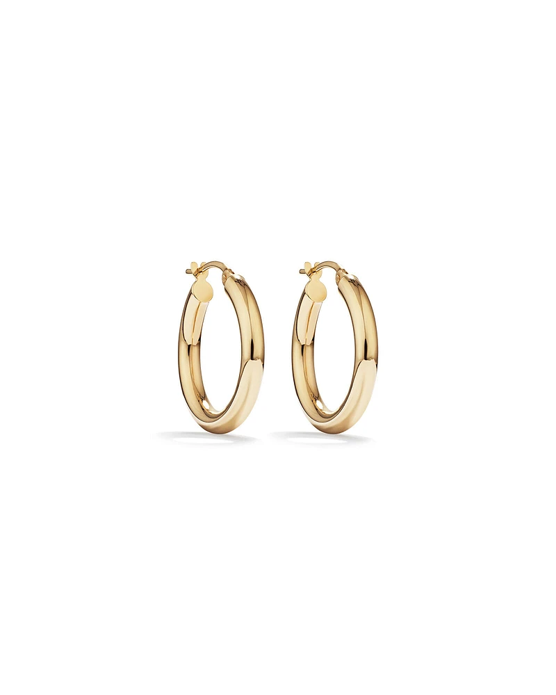 15mm Hoop Earrings in 10kt Yellow Gold