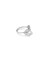 Bague Ouverte Liane en Zircon Cubique Argent Sterling