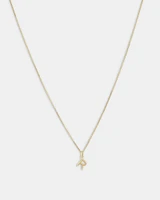O Initial Pendant in 10kt Yellow Gold