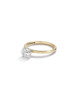 0.70 Carat Laboratory-Grown Diamond Ring in 14kt Yellow & White Gold