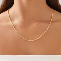 55cm (22") Rope Chain in 10kt Yellow Gold