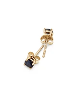 Stud Earrings with Sapphire in 10kt Yellow Gold