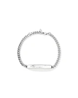 Curb ID Bracelet in Sterling Silver