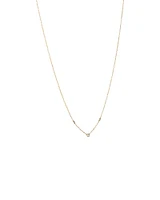 Necklace with 0.10 Carat TW of Diamonds in 10kt Yellow Gold