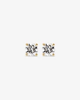 Carat TW Laboratory-Grown Diamond Solitaire Stud Earrings in 14kt Gold