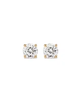 Carat TW Diamond Solitaire Stud Earrings in 18kt Gold