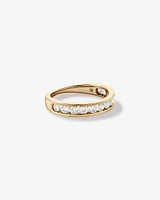 1.00 Carat TW Channel Set Round Brilliant Laboratory-Grown Diamond Wedding Ring in 14kt Yellow Gold