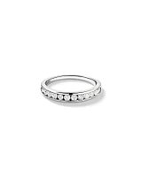 Wedding Band with Carat TW of Diamonds in 10kt White Gold