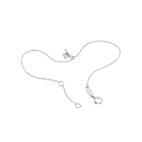 19cm (7.5") N Initial Bracelet in Sterling Silver