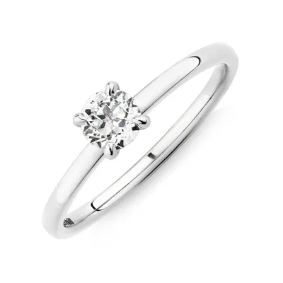 Southern Star Solitaire Engagement Ring with a Carat TW Diamond 18kt Yellow & White Gold