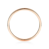 2mm Lite Half Round Wedding Band in 10kt Gold