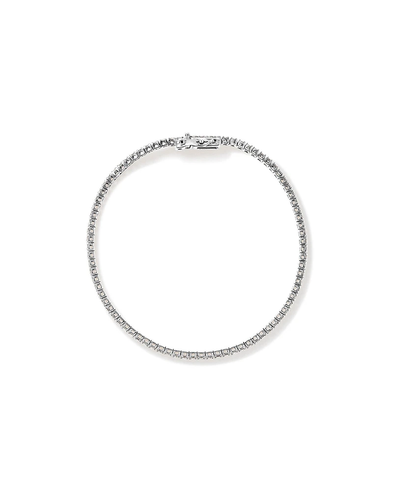 1.64 Carat TW Diamond Tennis Bracelet in 10kt White Gold