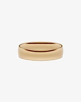 6mm Half Round Polished Wedding Band 10kt Yellow Gold
