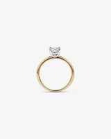 Bague solitaire en diamant canadien rond brillant 1,00 carat poids total en or blanc 18 kt