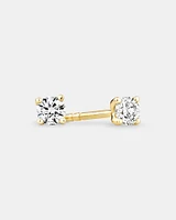 Stud Earrings with 1/7 Carat TW of Diamonds in 10kt Yellow Gold