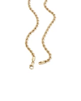 45cm (18") 4mm-4.5mm Rope Chain in 10kt Yellow Gold