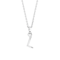 "Z" Initial Pendant in Sterling Silver