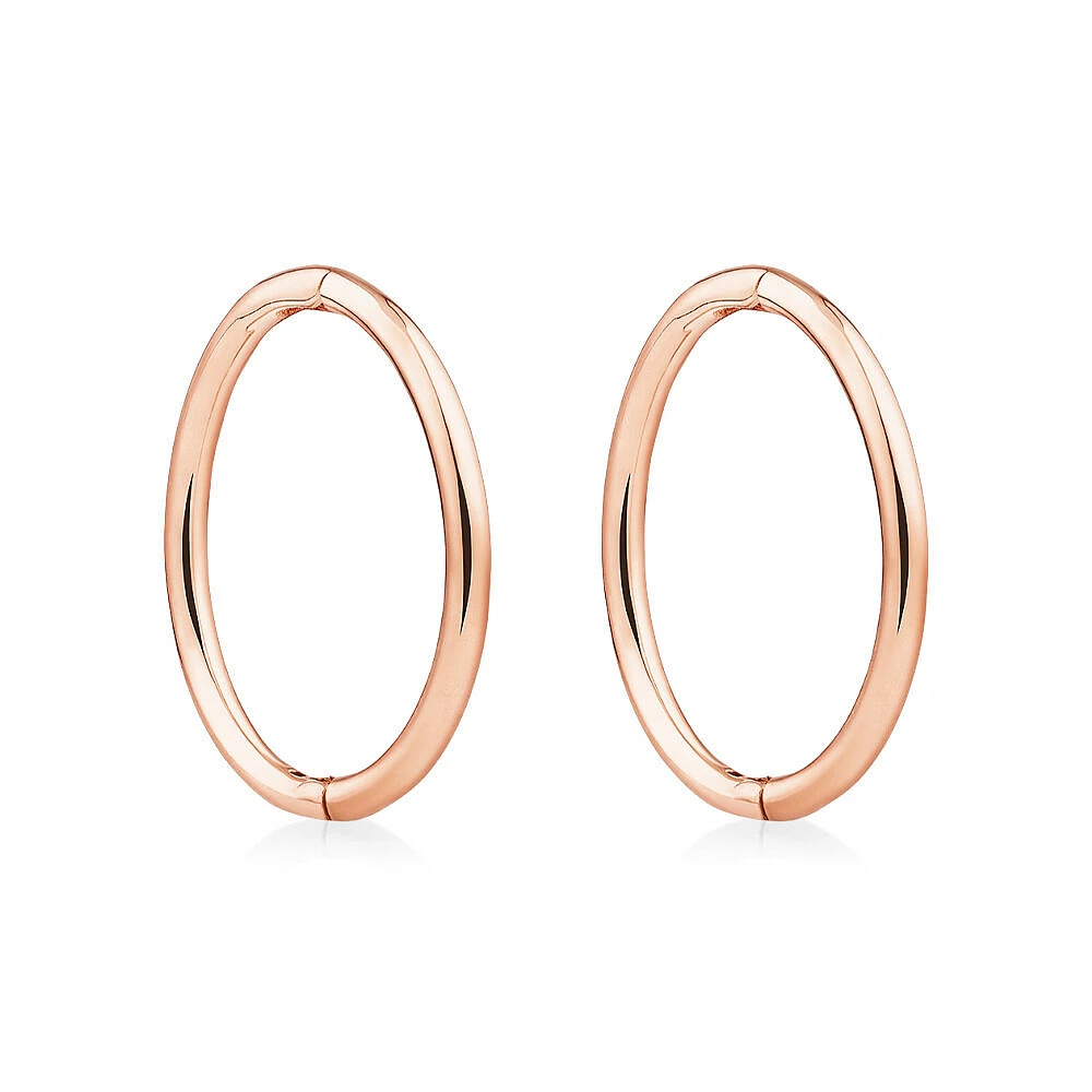 12mm Sleepers in 10kt Rose Gold