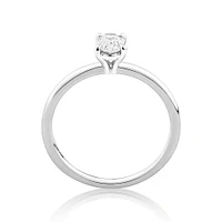 Solitaire Engagement Ring with 0.50 Carat TW of Diamonds in 18kt Yellow and White Gold