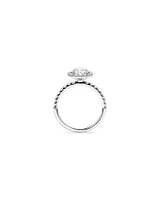 1.79 Carat TW Round Brilliant Laboratory-Grown Diamond Halo Engagemet Ring in 14kt White Gold