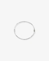 60mm Hollow Tube Bangle in Sterling Silver