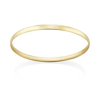 Oval Bangle in 10kt Yellow Gold