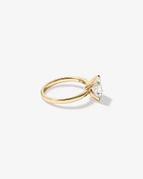 2.00 Carat TW Elongated Cushion Cut Lab-Grown Diamond Solitaire Engagement Ring in 14kt Yellow Gold