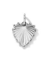 Sunray Love Heart Pendant in Sterling Silver