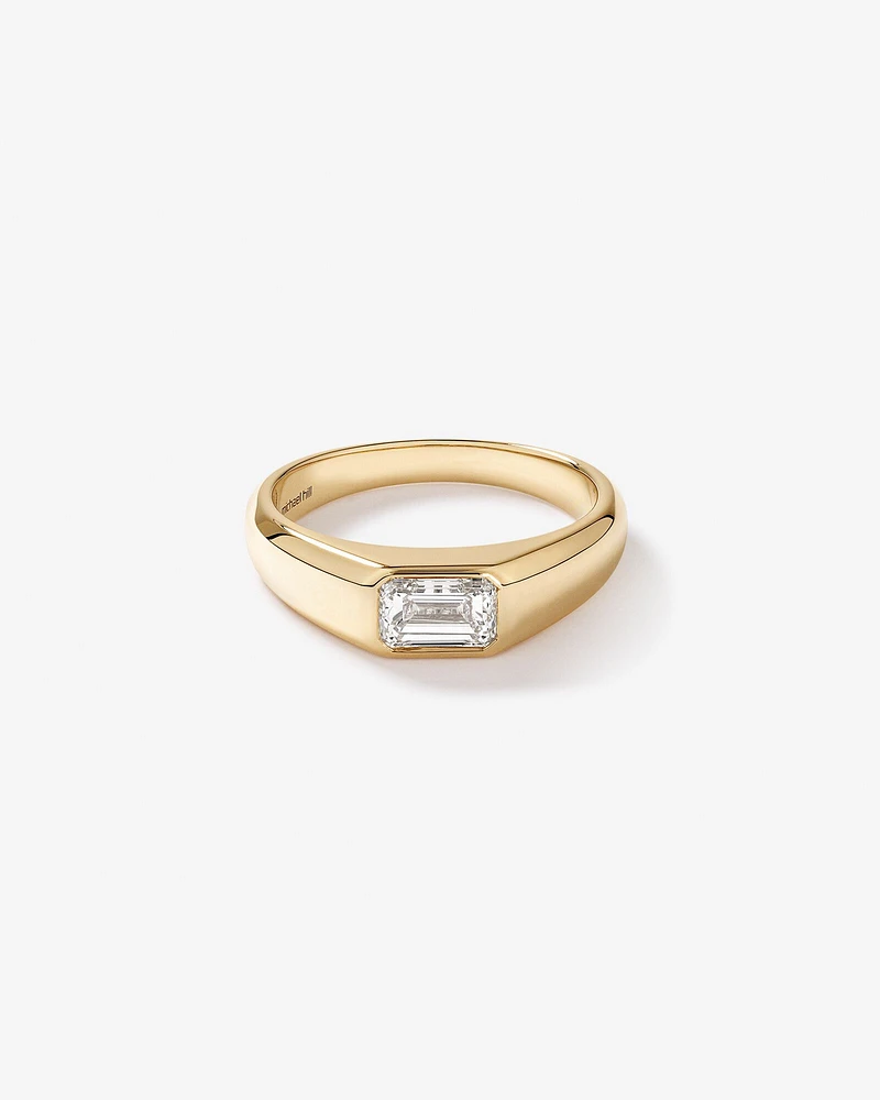 Solitaire Ring with 1.00TW Laboratory-Grown Diamond in 14kt Gold