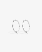 14mm Sleeper Earrings in Sterling Silver