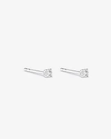 0.10 Carat TW Diamond Mini Solitaire Stud Earrings in 10kt White Gold