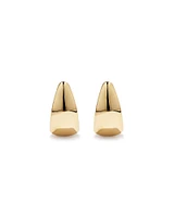 Half Hoop Dome Stud Earrings in 10kt Yellow Gold