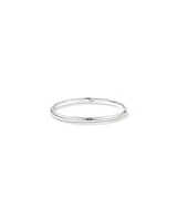 3.7mm Width Solid Round Baby Bangle in Sterling Silver