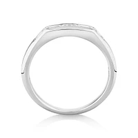 0.54 Carat TW Laboratory-Grown Baguette Diamond Ring in 10kt White Gold