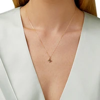 O Initial Pendant in 10kt Yellow Gold